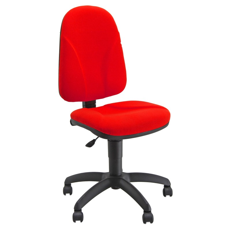 UNISIT Siège de bureau Team - Tissu rembourré - Dossier Rouge - Assise Rouge