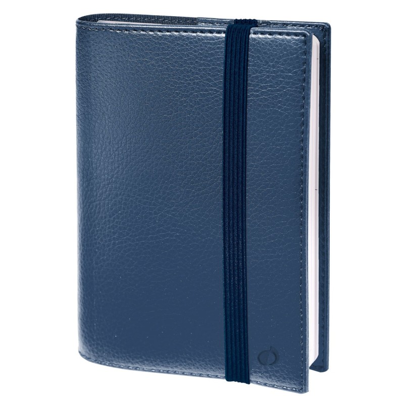 Quo Vadis Agenda de poche semainier TIME AND LIFE - Modèle Pocket à spirales - 10 x 15 cm - Bleu métal - 2025