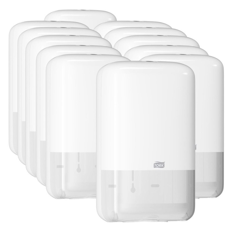 Tork Distributeur pour papier toilette feuilles T3 compact - Gamme Elevation - Blanc