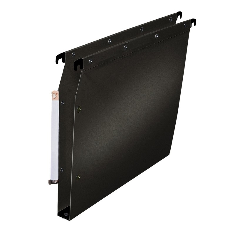 Elba Dossier suspendus pour armoire Ultimate A4 Polypropylène - 350 feuilles - Fond U 30 mm - Noir - Lot de 10