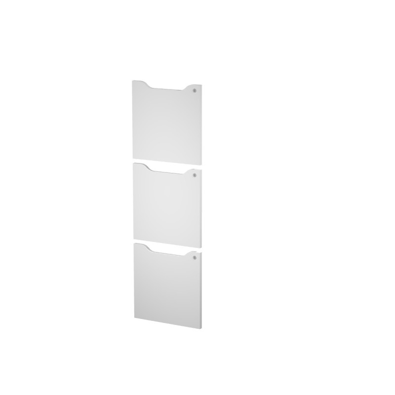 Portes serrure à clé pour casier de bureau individuel Flex'Office 3 cases - Blanc