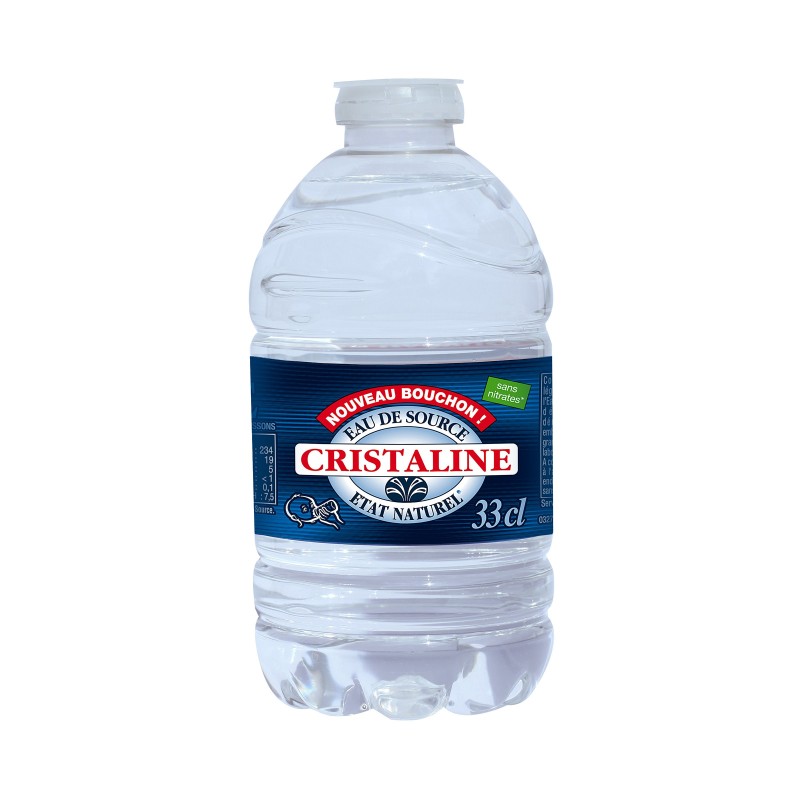 Cristaline Eau de source - Lot 24 bouteilles 33 cl