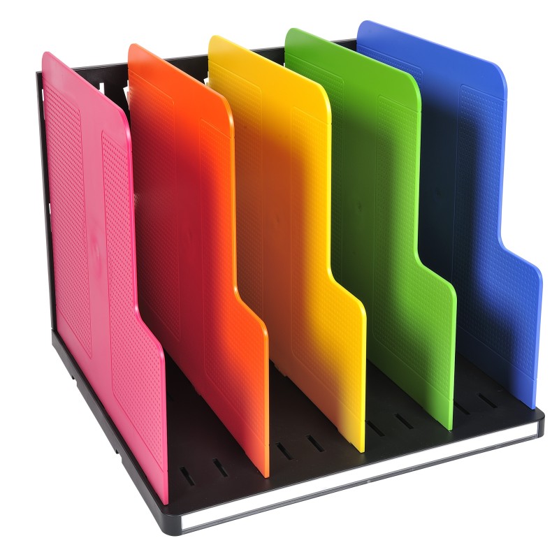 EXACOMPTA Trieur vertical Modulotop, 5 séparateurs - Noir/Arlequin