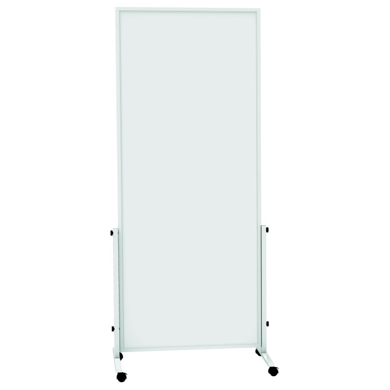 Maul Tableau blanc mobile double face Solid - Surface magnétique - Tôle acier plastifiée - L.75 x H.180 cm