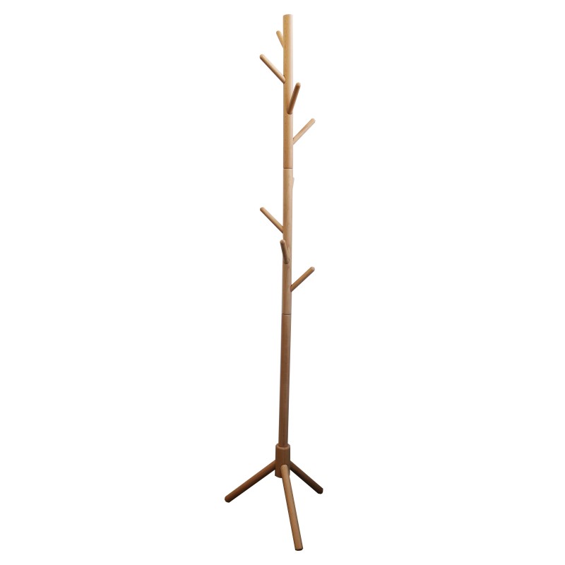 Unilux portemanteau Mikado 8 patères - Bois hêtre