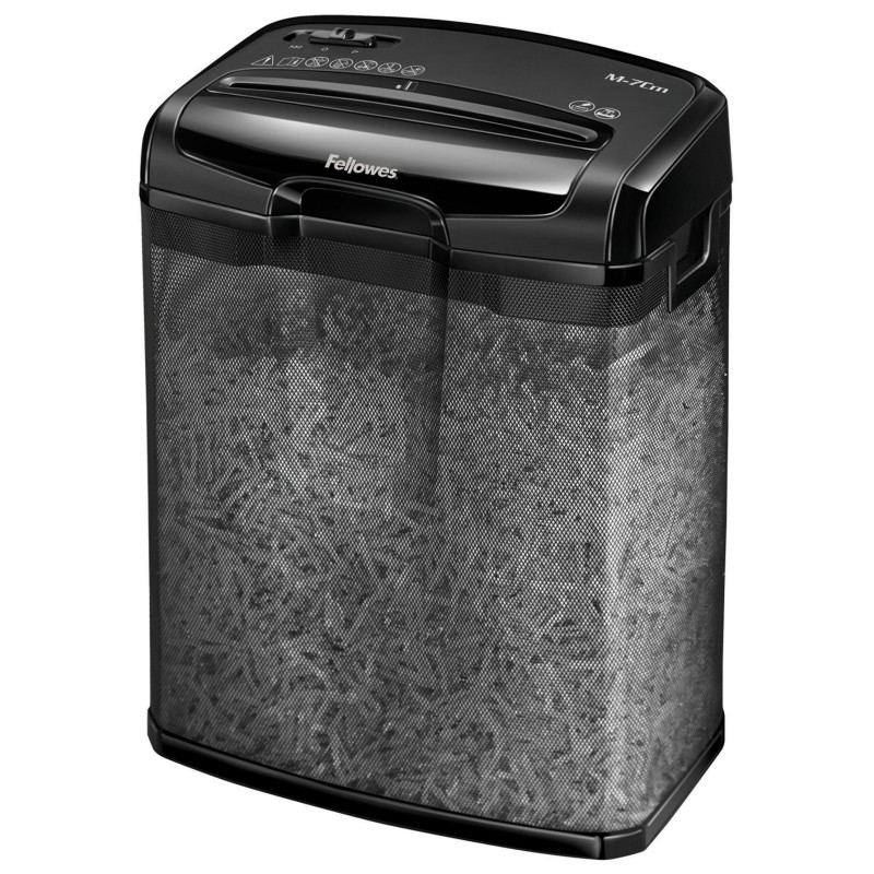 Fellowes Destructeur de documents M-7CM coupe croisée DIN P4 - 7 feuilles - corbeille 13L