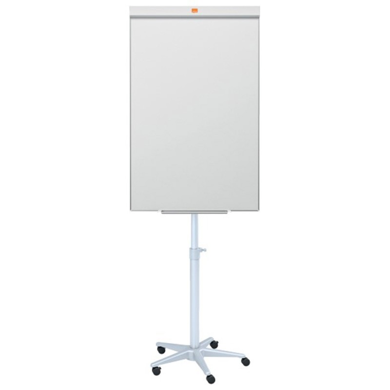 Nobo Classic Chevalet Barracuda en acier et tableau blanc mobile - Surface magnétique - Cadre en aluminium
