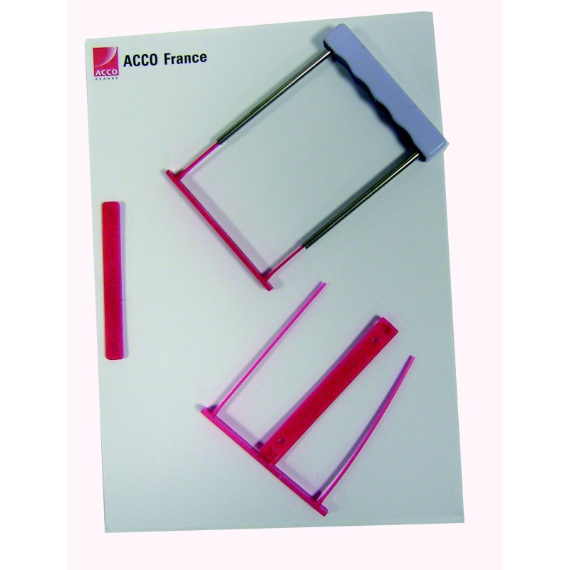 Acco Relieurs de documents A4 Capiclass rouge - Lot de 50