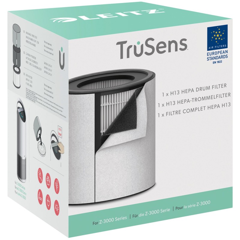 TruSens Filtre tambour HEPA 2-en-1 de DuPont pour purificateur d'air Z-3000 TruSens