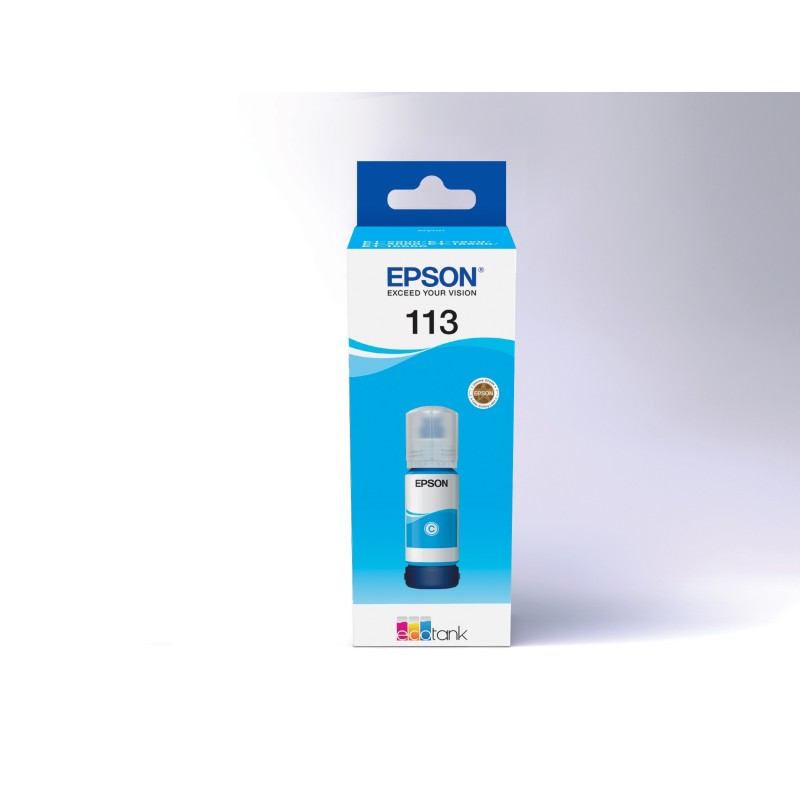 Epson 113 Bouteille d'encre originale EcoTank C13T06B240 70 ml - Cyan