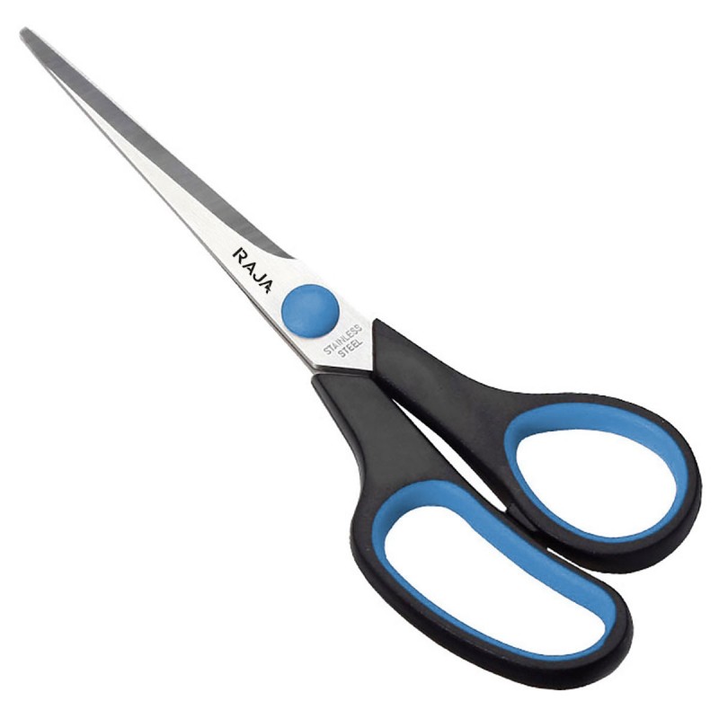 RAJA Ciseaux droitiers Softgrip bouts pointus longueur 20 cm
