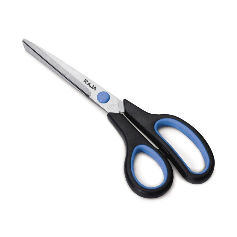 RAJA Ciseaux gauchers Softgrip bouts pointus longueur 20 cm