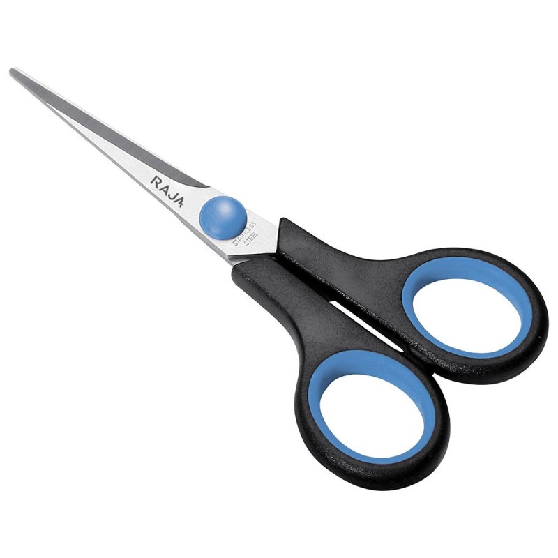 RAJA Ciseaux ambidextres Softgrip bouts pointus longueur 14 cm
