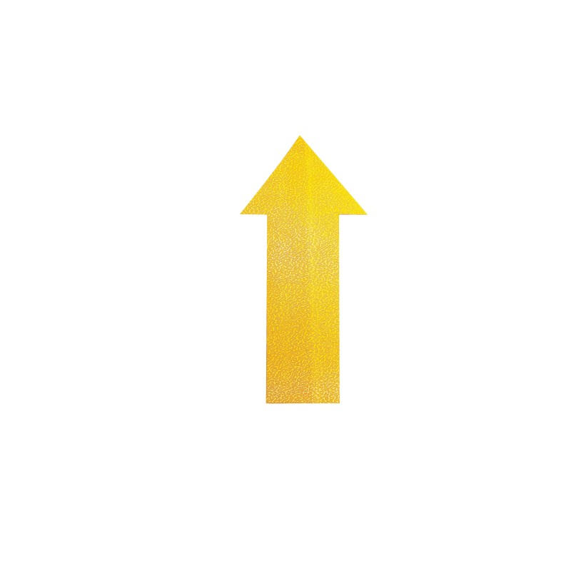 Durable Symbole de marquage au sol permanent - Adhésif antidérapant - Flèche - 20 x 10 cm - Jaune - Lot de 10