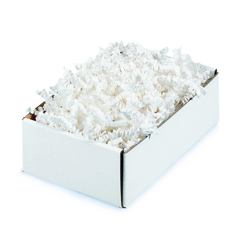 Frisure papier kraft Blanc particules de calage - Boîte de 5 kg
