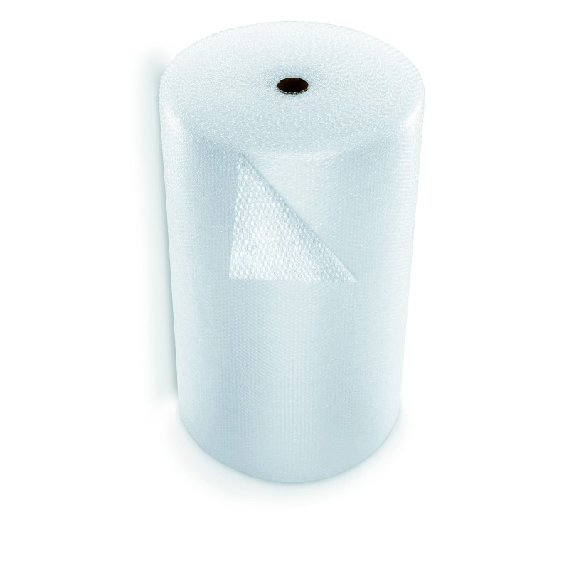 RAJA Film de protection à bulles d'air 10 mm - Rouleau l. 100 cm x L. 100 m - Transparent