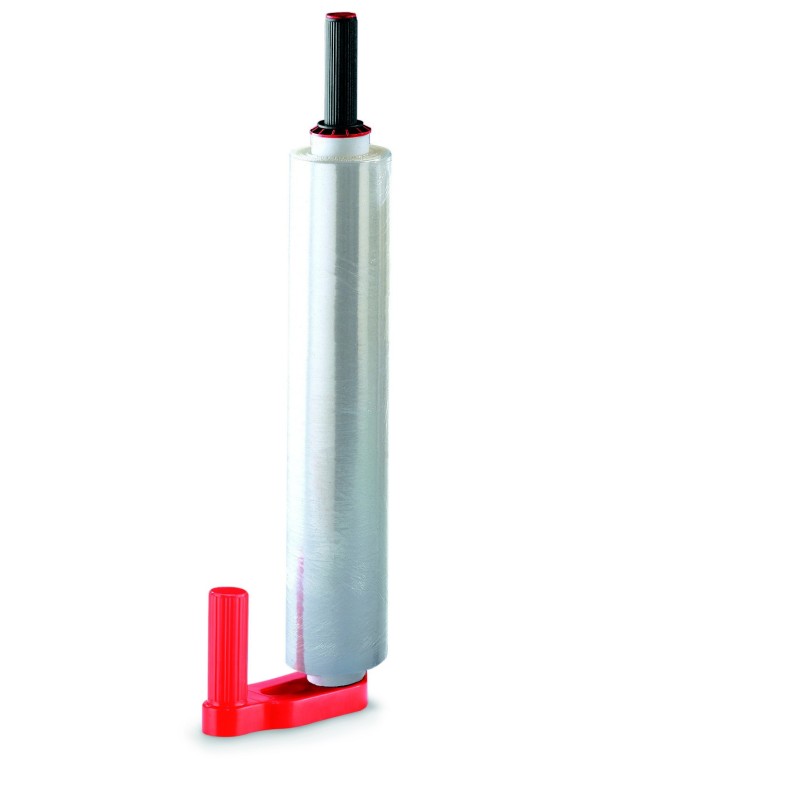 Dérouleur manuel de film étirable - Pour bobines 45 et 50 cm - Plastique - Rouge