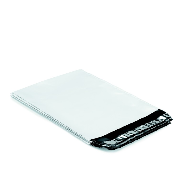RAJA Pochette plastique d'expédition opaque 260 x 400 mm 80 microns - fermeture adhésive - Lot de 100