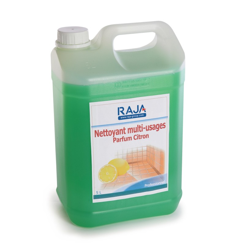 RAJA Nettoyant multi-usages - Citron - Bidon 5L