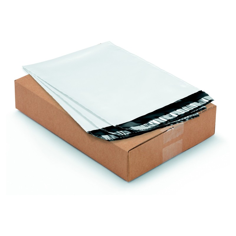 RAJA Pochette plastique d'expédition opaque 160 x 220 mm 80 microns - fermeture adhésive - Lot de 100