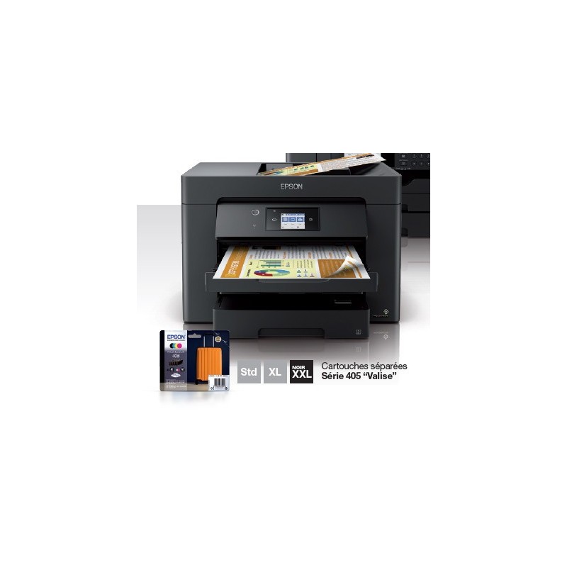 Epson WorkForce WF-7830DTW imprimante multifonction jet d'encre couleur A3 - Wifi, réseau, usb