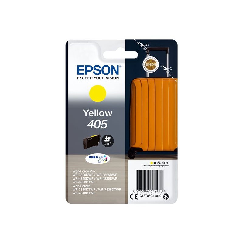 Epson 405 ''Valise'' Cartouche d'encre originale C13T05G44010 - Jaune
