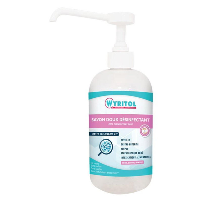Wyritol Savon liquide désinfectant mains - Flacon pompe 500 ml