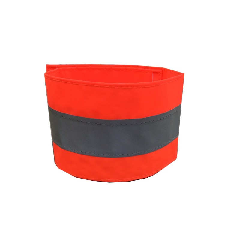 VISO Brassard de signalisation réfléchissant - Orange - Lot de 5