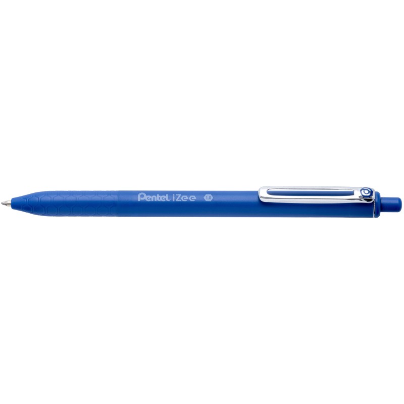 Pentel Izee Stylo bille rétractable Pointe large 1 mm -Bleu