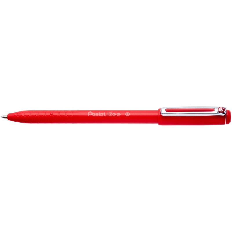 Pentel Izee Stylo bille à capuchon Pointe large 1 mm - Rouge