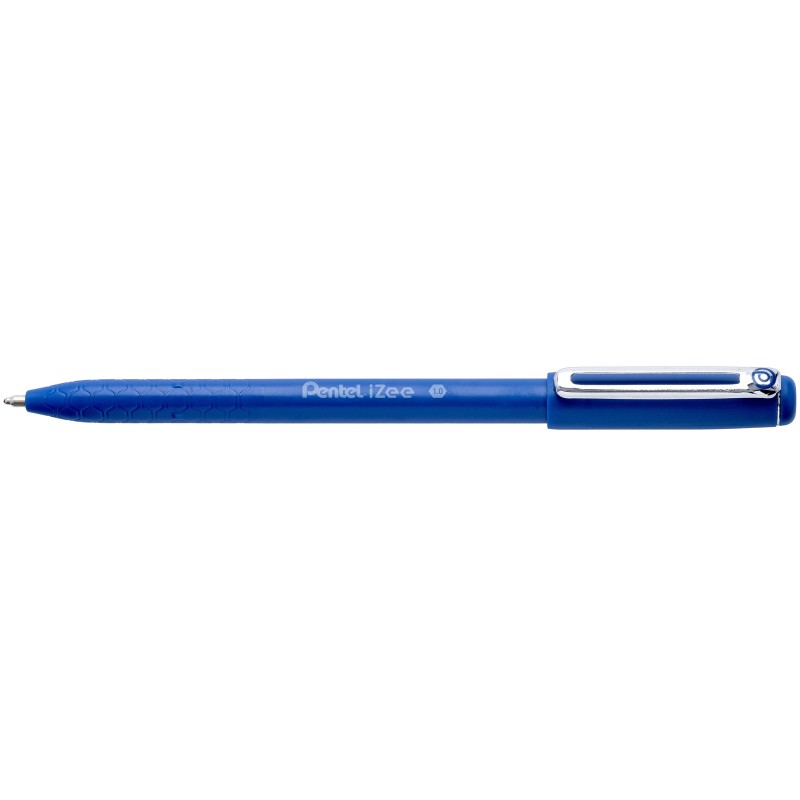 Pentel Izee Stylo bille à capuchon Pointe large 1 mm - Bleu