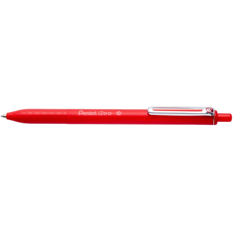 Pentel Izee Stylo bille rétractable Pointe large 1 mm - Rouge