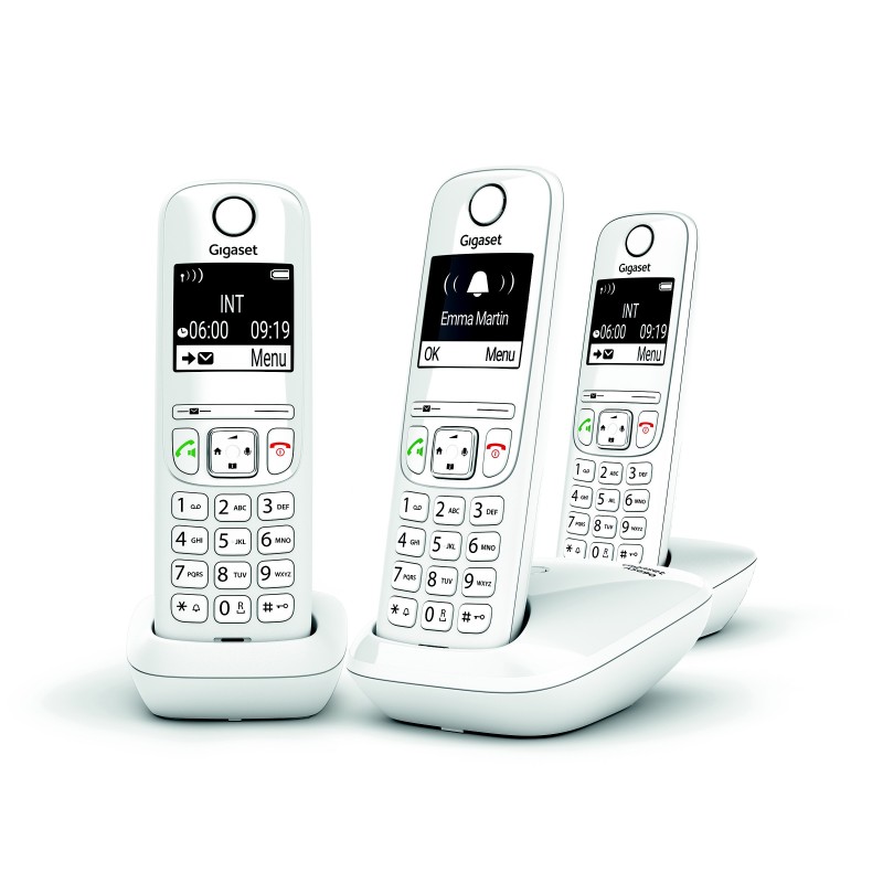 Gigaset Téléphone sans fil AS690 Trio - Blanc