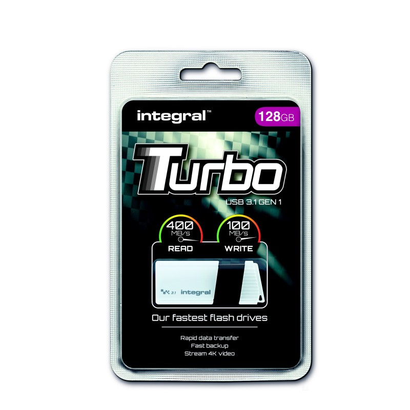 INTEGRAL MEMORY Turbo - Clé USB 3.0 - 128 Go - Blanc