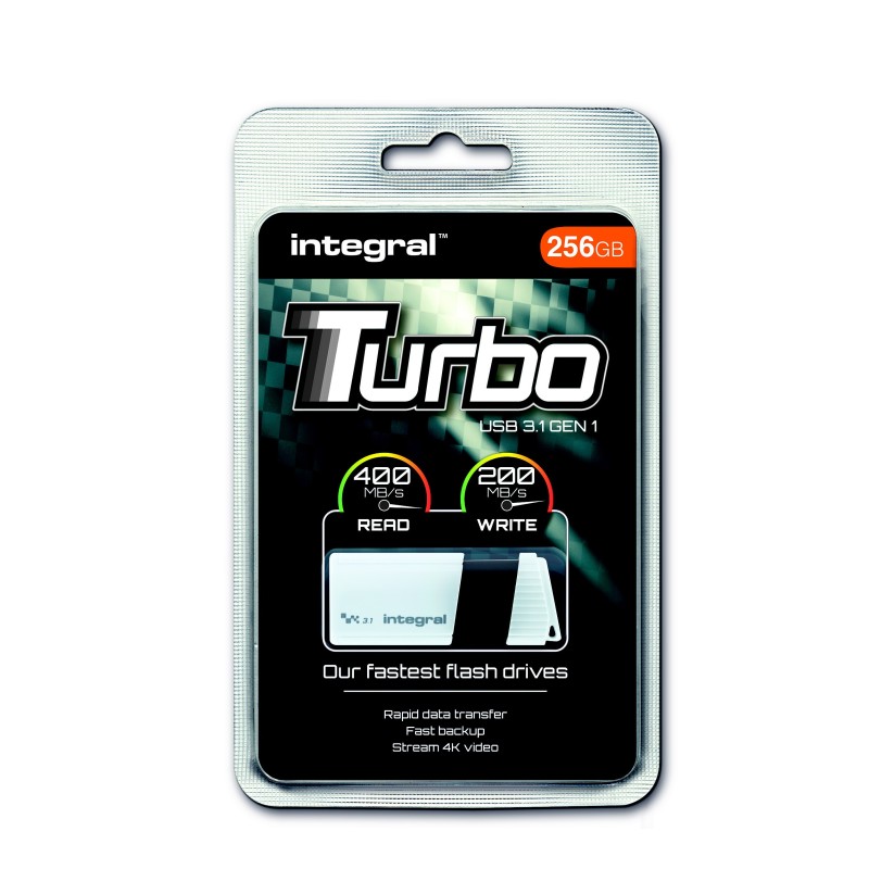 INTEGRAL MEMORY Turbo - Clé USB 3.0 - 256 Go - Blanc