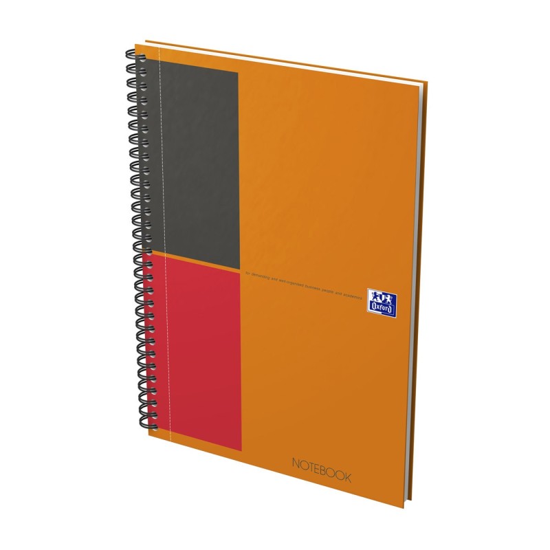 Oxford Cahier à spirale Notebook 17,6 x 25 cm - 80g - Ligné 6 mm - 160 pages