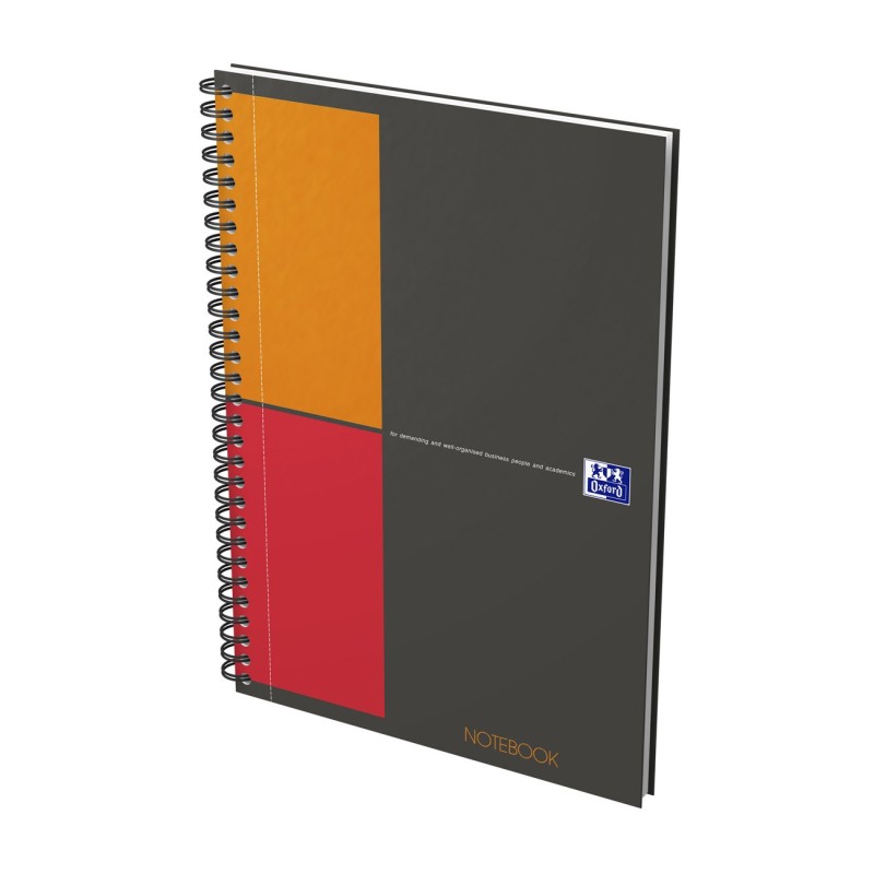 Oxford Cahier à spirale Notebook 17,6 x 25 cm - 80g - Petits carreaux 5x5 - 160 pages
