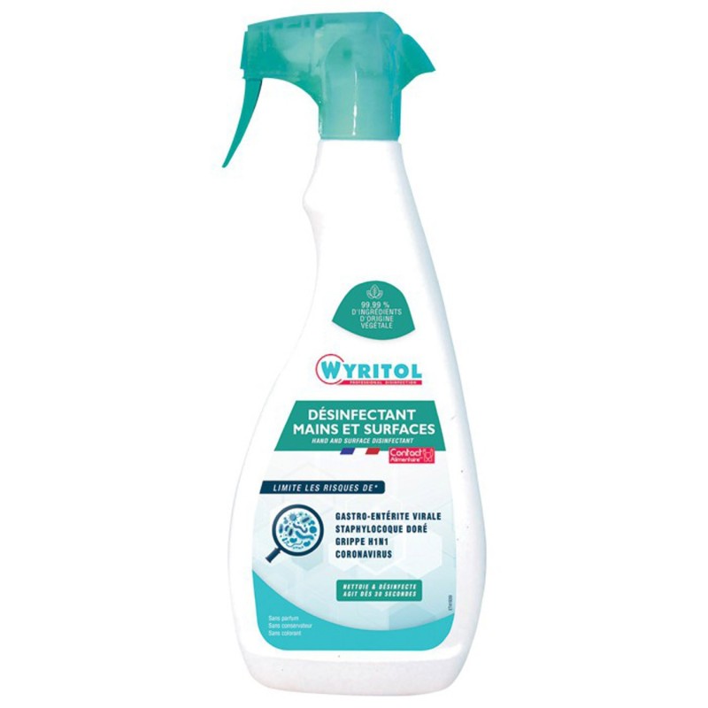 Wyritol Désinfectant mains et surfaces - Spray 750 ml