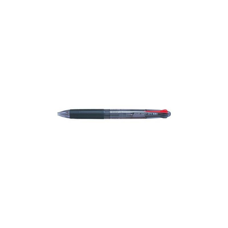 Pilot Begreen Feed GP4 Stylo bille rétractable pointe moyenne - 4 couleurs d'écriture : noir, bleu, vert, rouge
