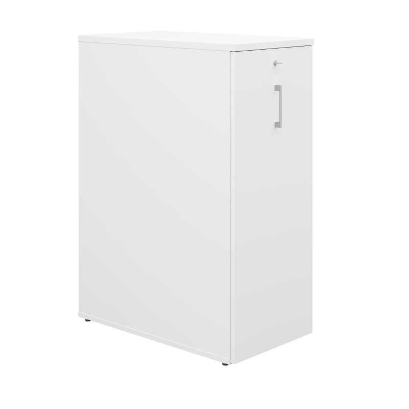 Meuble de rangement Tower mélaminé Haut. 110 cm - Blanc