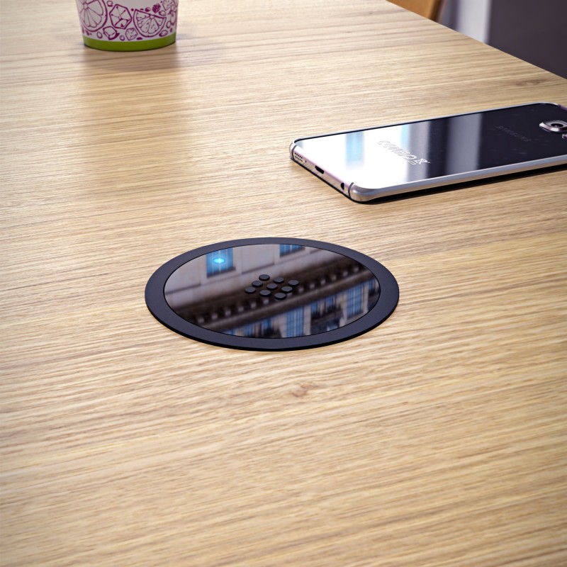 Chargeur sans fil VersaCharger, technologie QI, diamètre 88mm, Noir