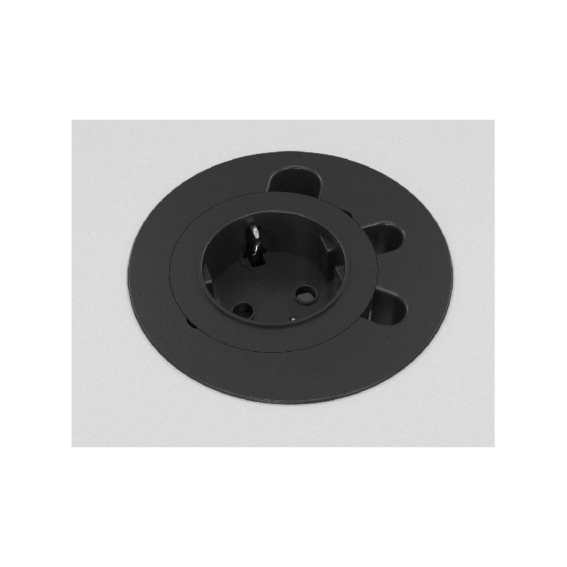 Obturateur VersaDot avec prise électrique et câble d’alimentation 2m – Diamètre 68 mm - Noir