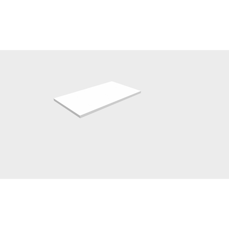 Top de finition pour armoire à rideaux Confort+ L.80 cm - Blanc