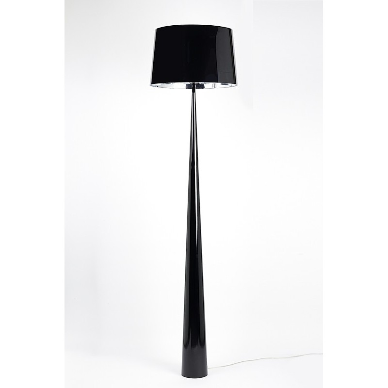 Aluminor Lampadaire Totem - Ampoule Led E27 - 12W - Pied acier laqué - Noir