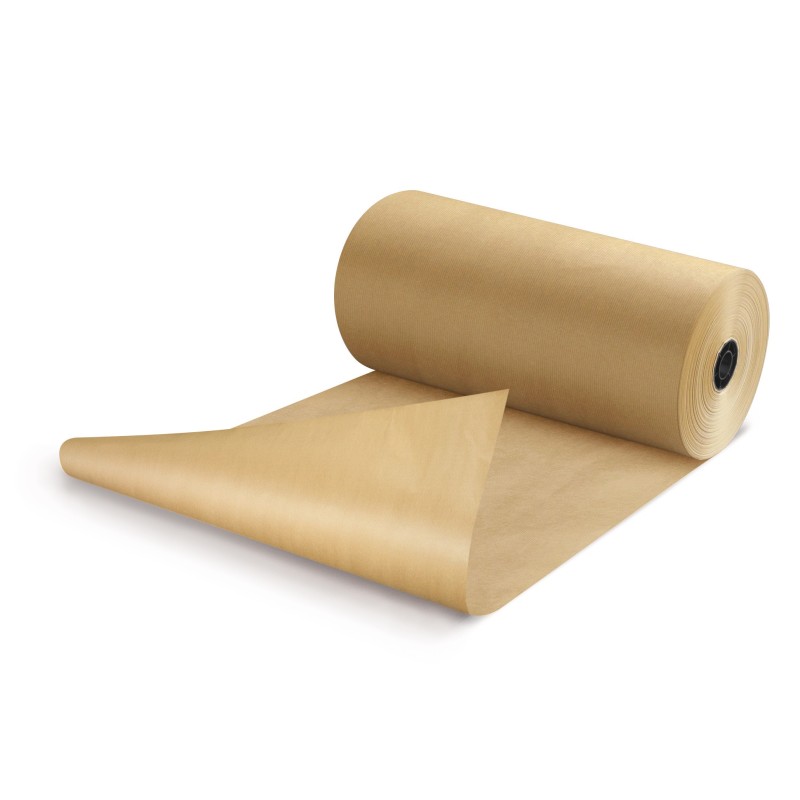 RAJA Papier kraft naturel 90g en rouleau 1 m x 250 m.