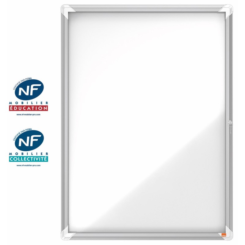 Nobo  Premium Plus Vitrine d'extérieur porte-battante fond magnétique 9 feuilles A4