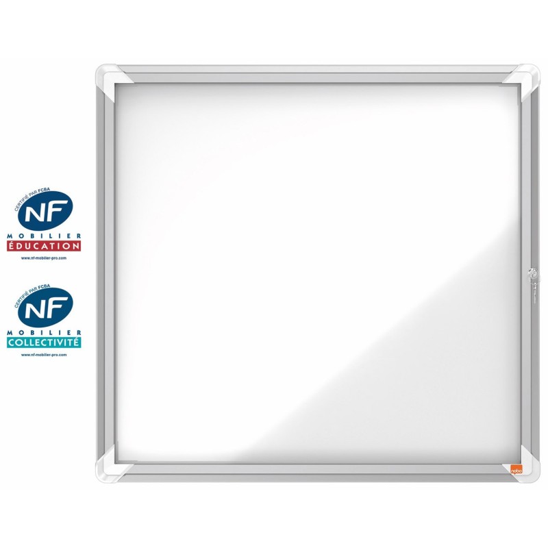 Nobo Premium Plus Vitrine d'extérieur porte-battante fond magnétique 6 feuilles A4