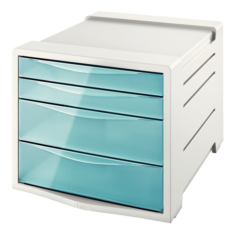 Esselte bloc de classement 4 tiroirs Colour'Ice - Bleu