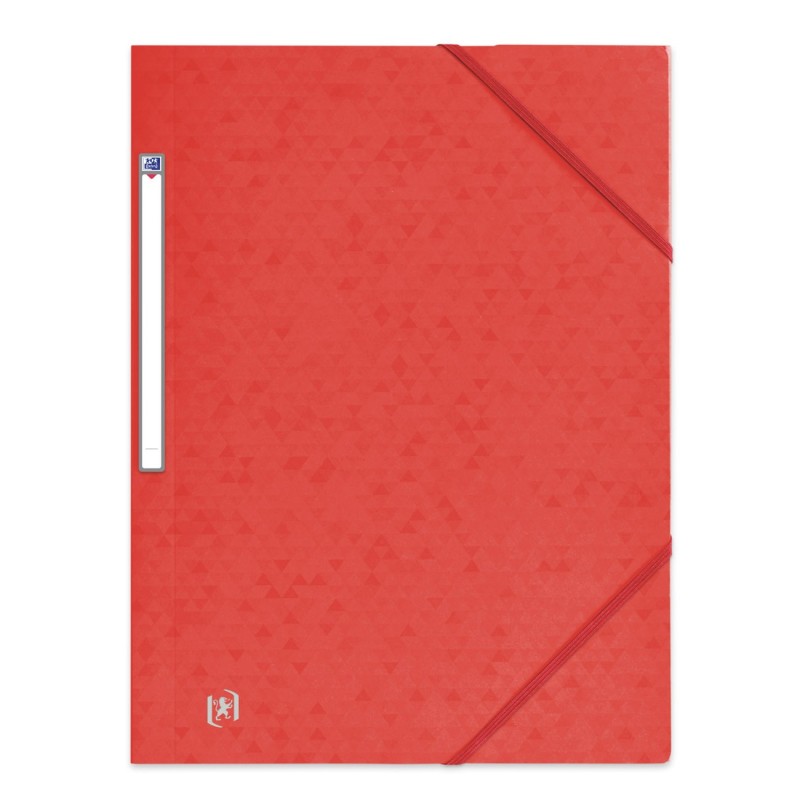 Oxford Chemise 3 rabats Top File + A4 élastique couverture carte rouge