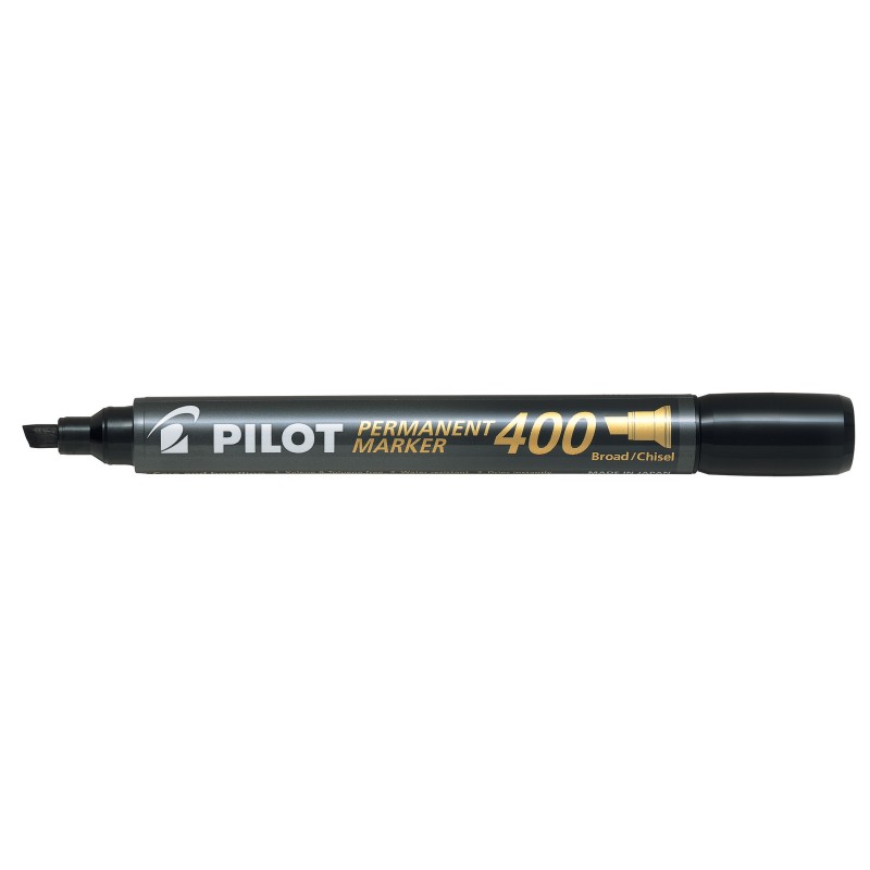 Pilot 400 Marqueur permanent pointe biseautée 4 mm noir